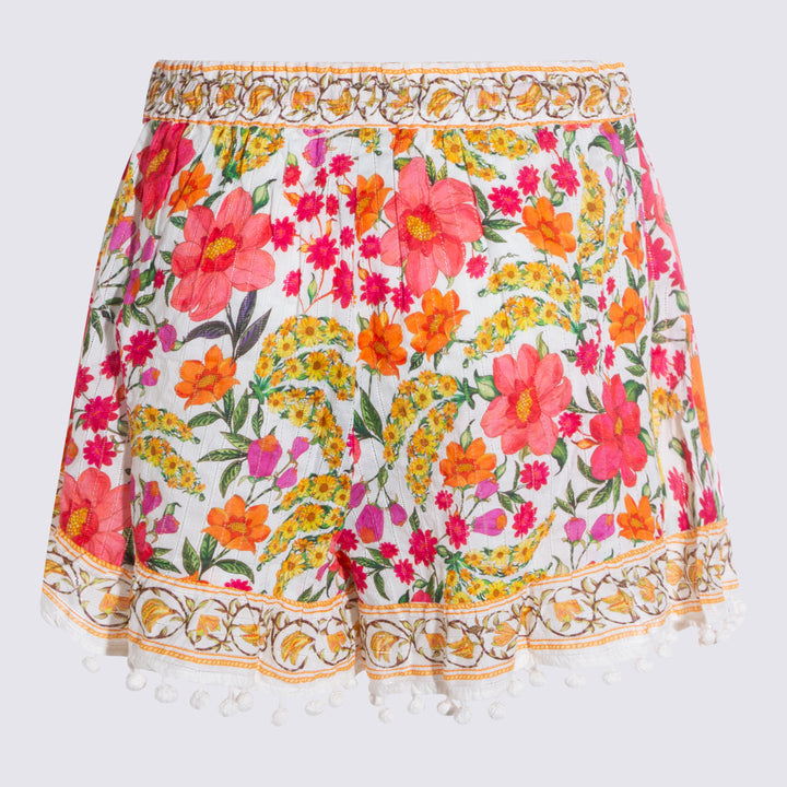 Farm Rio Shorts - BANANA FLOWERS OFF-WHITE | d894c37bf0cacd057eac4185a0e615558db9cb33