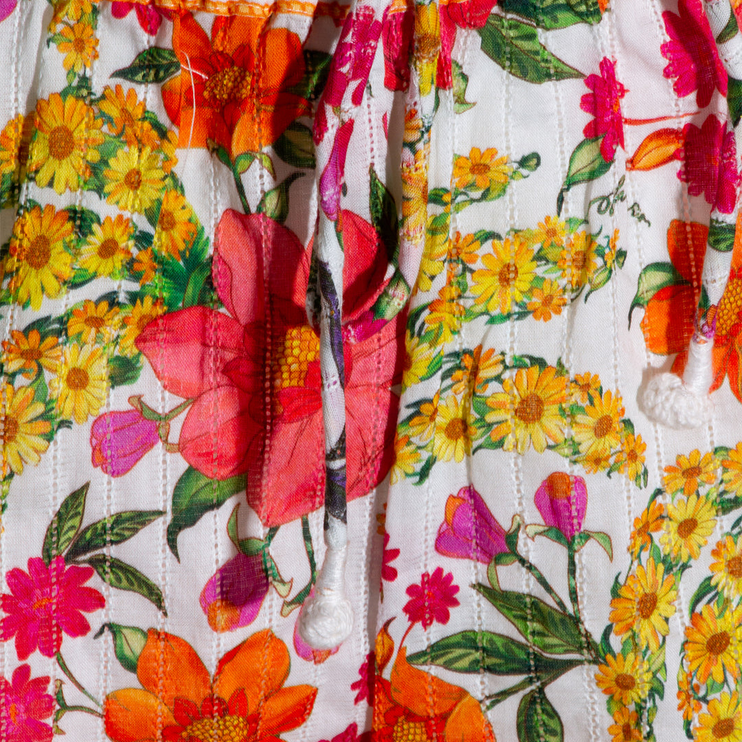 Farm Rio Shorts - BANANA FLOWERS OFF-WHITE | 1145f14042c1a6e73a533d0e0354942c5a0256f3
