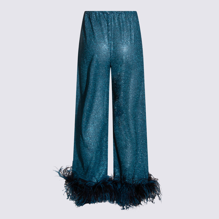 Oseree Trousers - PEACOCK | 5574d7c6206aa291e5e31ffac3a7038b4ffbc9c4