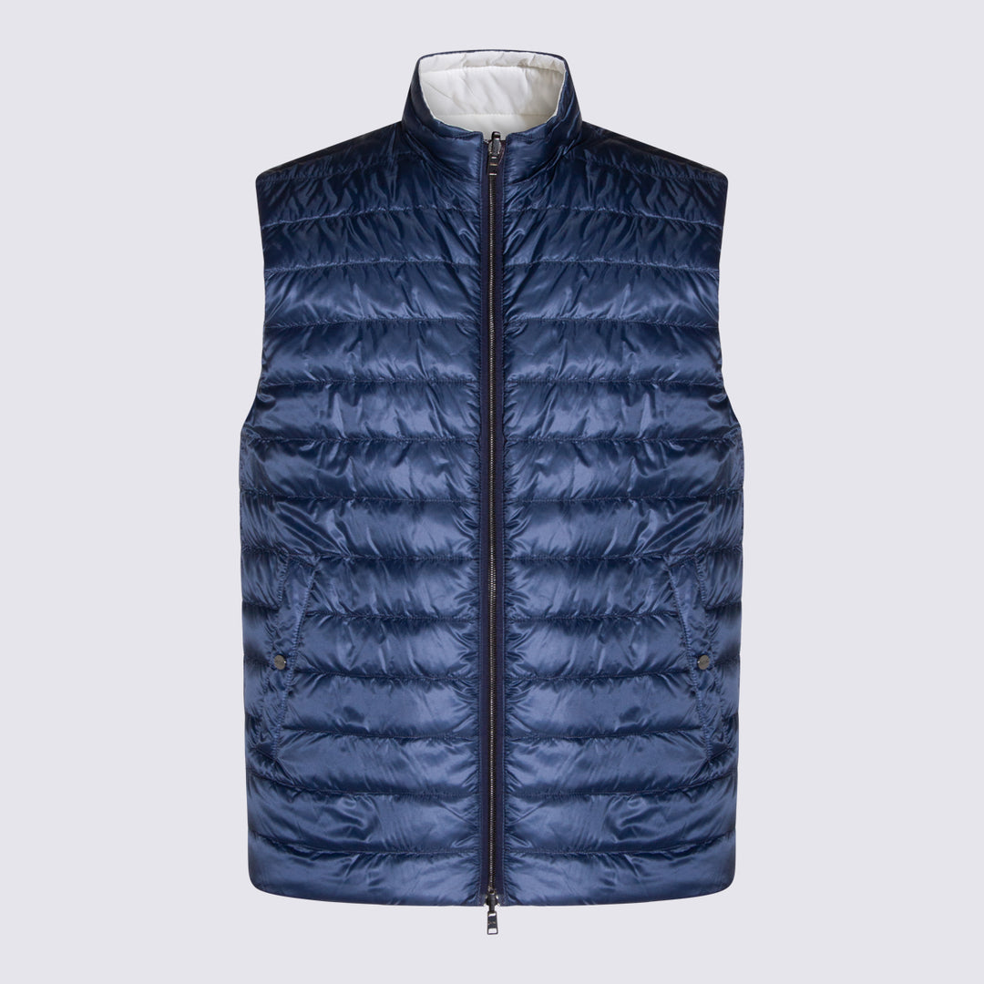 Herno Coats - BLU-BIANCO | 0e55e2e76b7f6b9fc49f1b2c477c45908276e644