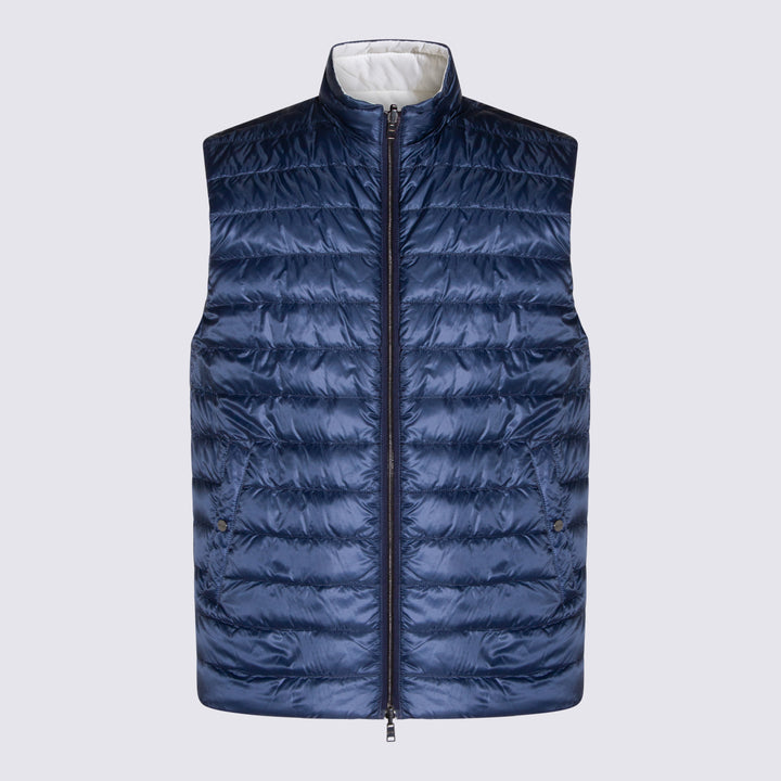 Herno Coats - BLU-BIANCO | 0e55e2e76b7f6b9fc49f1b2c477c45908276e644
