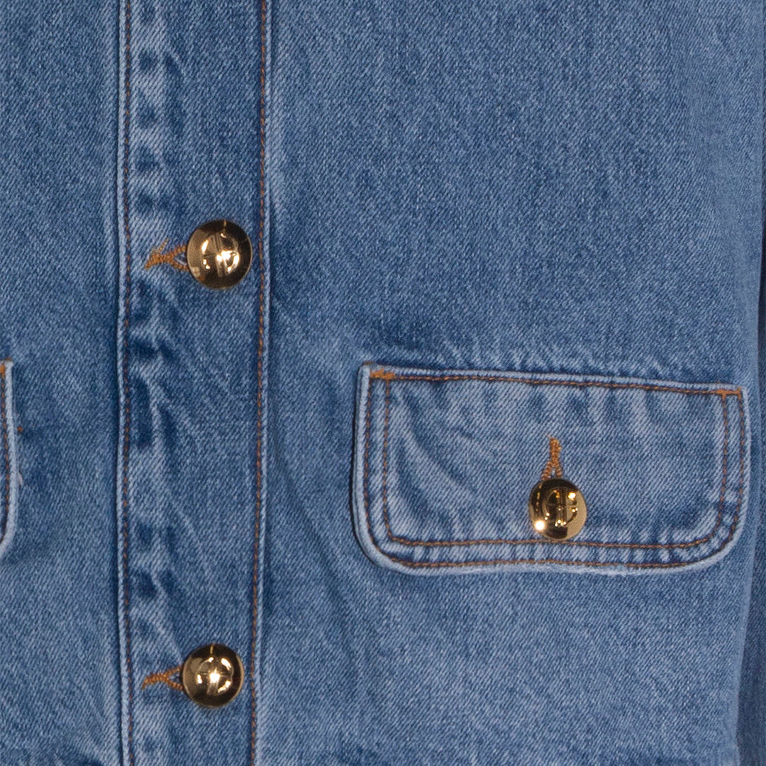 Anine Bing Jackets - Washed Blue | 3507ac56db197f44852ebb57ff4c094dfffab132