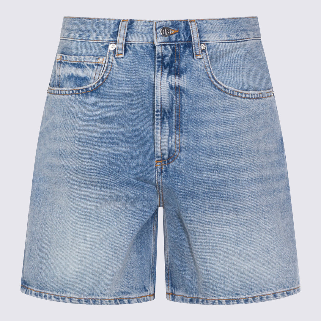 Anine Bing Shorts - Washed Blue | 2ac2525bd78d1a96a2b43c25bdf4538f573d3b2a