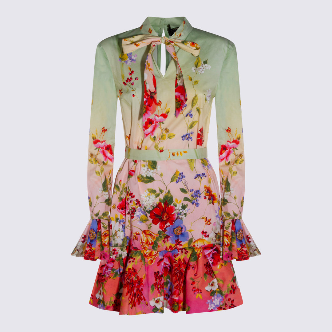 Roberto Cavalli Dresses - GREEN/FUCHSIA | 4f09cefdc9c976c9db3aeaaa70eb63fbb8192713
