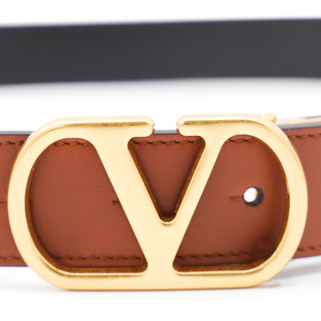 Valentino Garavani Belts - DEEP CARAMEL-BLACK | c53756115bec44793d9bc570624a51b701fd89e9