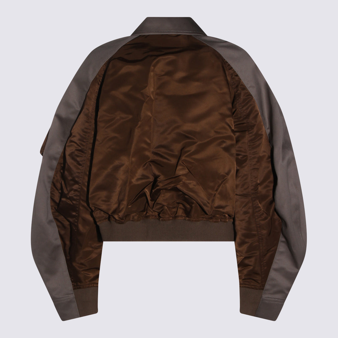 Sacai Jackets - BROWN/GREY | 45d7cd82bdb8570c69ae6d453f52b8389127c323