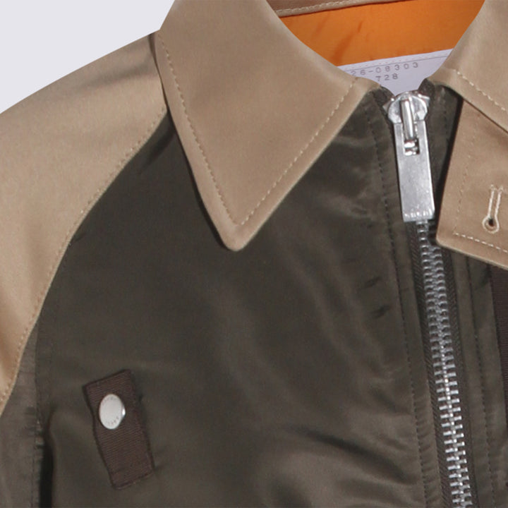 Sacai Jackets - KHAKI/BEIGE | 53e6df719995b1e03326b56ba53df490479e9ea4
