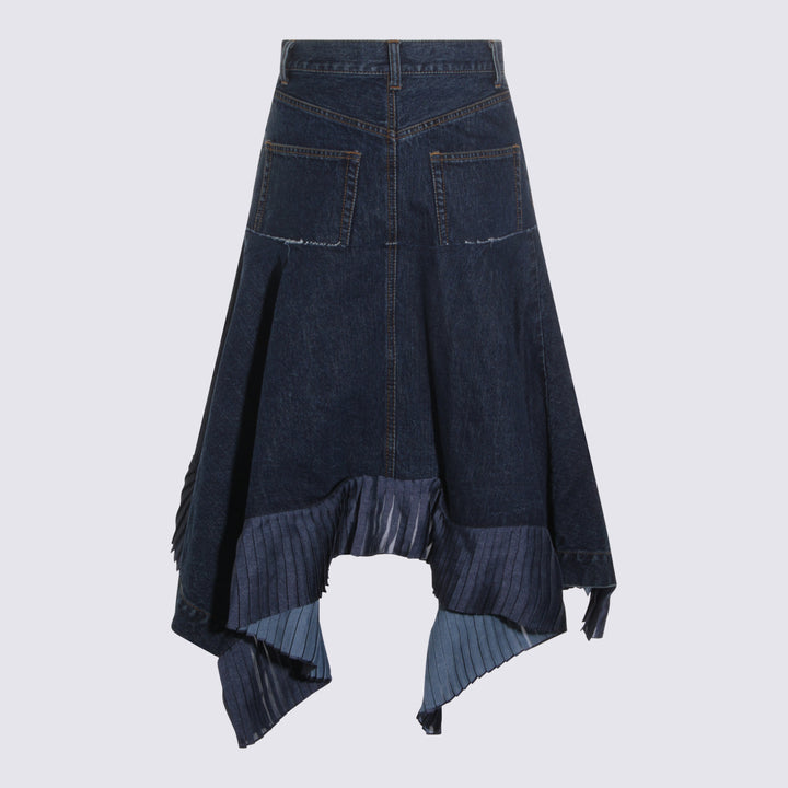 Sacai Skirts - Blu e verdi | 47d306519d82afa9861c2e52239f09dbf5a288fd