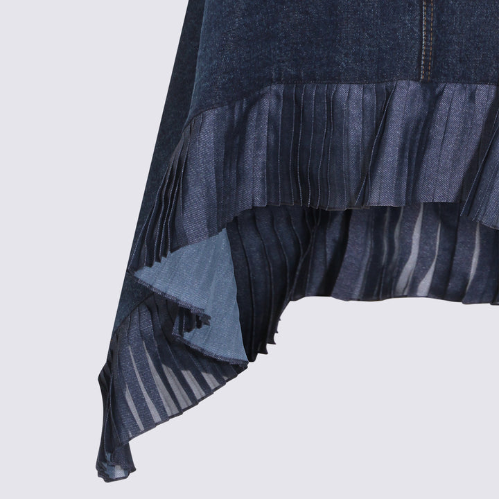 Sacai Skirts - Blu e verdi | 60c080a3dfb4965577781505d2d15210dd0ce647
