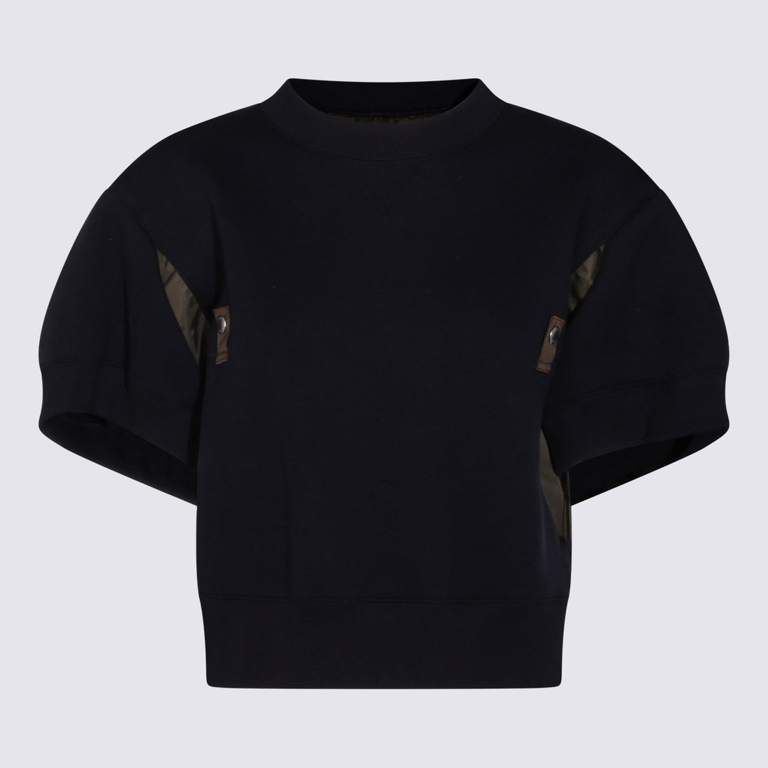 Sacai Sweaters - NAVY/KHAKI | e1f64edf2f5421fee3a42eccc9b51de378698f60