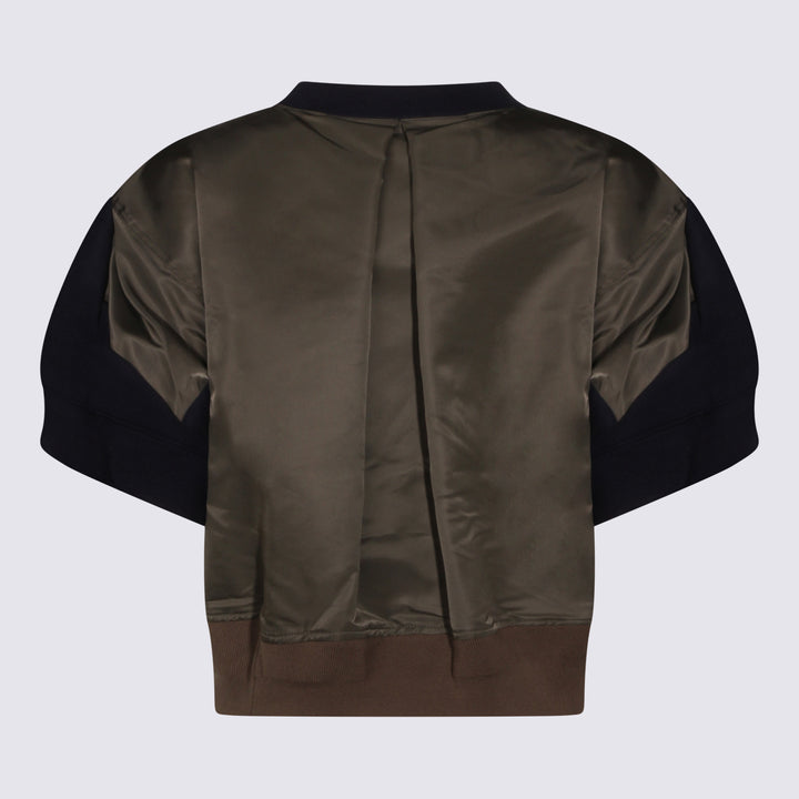 Sacai Sweaters - NAVY/KHAKI | ca8121d1f95743d5346cdc704cbcdbeb902d2427