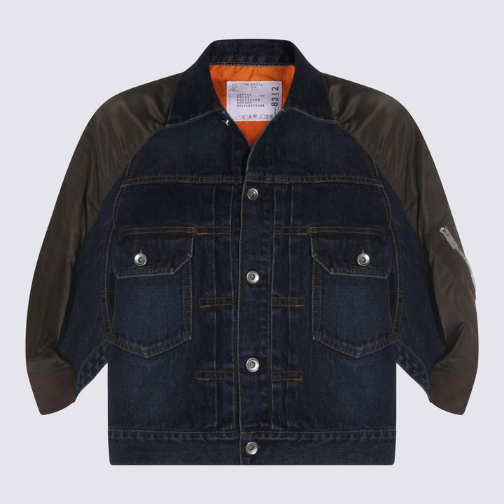 Sacai Jackets - BLUE/KHAKI | 8cca8ca30dd2fd3b4b5d6eac664679b50fc720e4