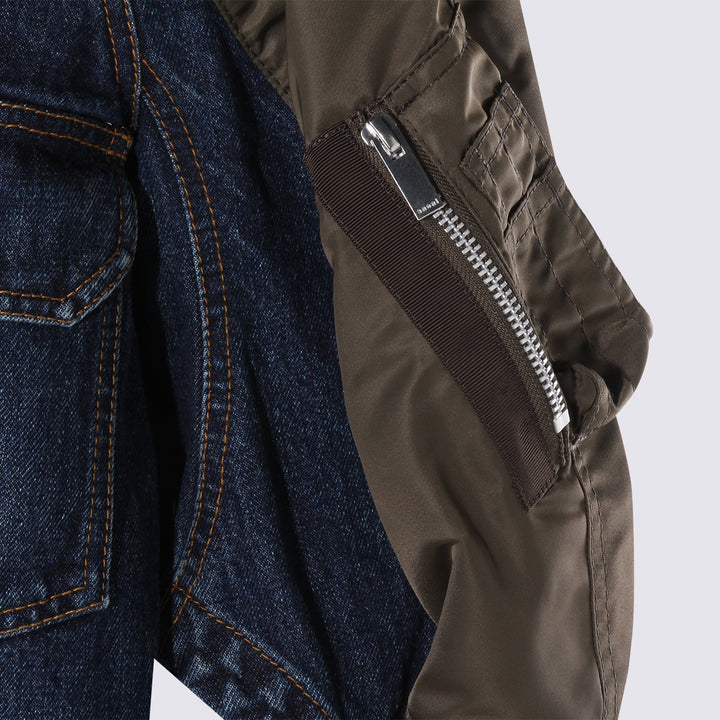 Sacai Jackets - BLUE/KHAKI | baede3f003db7222ecf9405a1e76d0e206767971