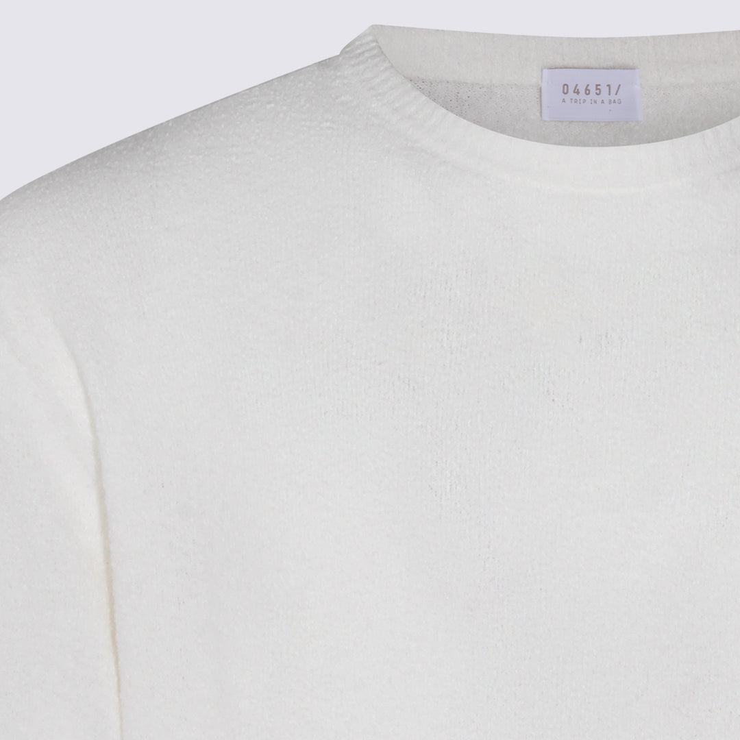 04651/A Trip In A Bag Sweaters - Bianco | ecd17182002ec3d50e85b1445de879883246727b