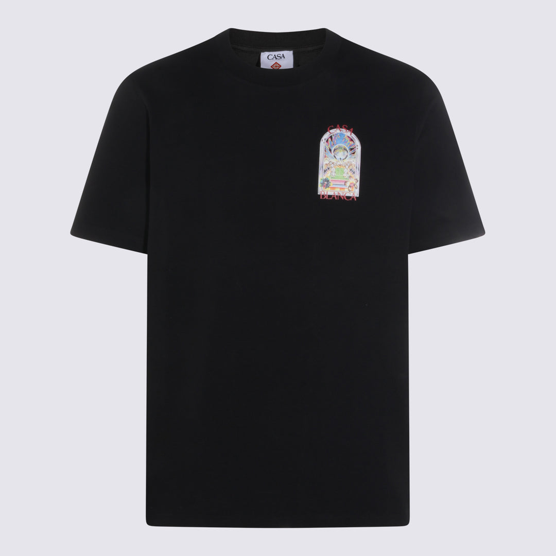 Casablanca T-shirts and Polos - Nero | 09fcf1e12f48209ade99ed5ed8a3abf894fc44f4