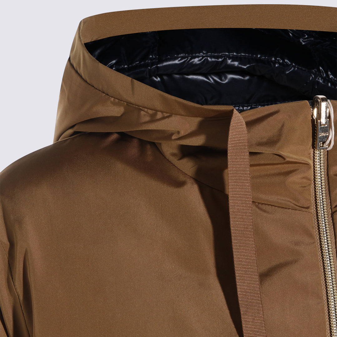 Herno Coats - CAMEL/NAVY | 2ae1270480ba679a875843b2a3f46d5464506c65