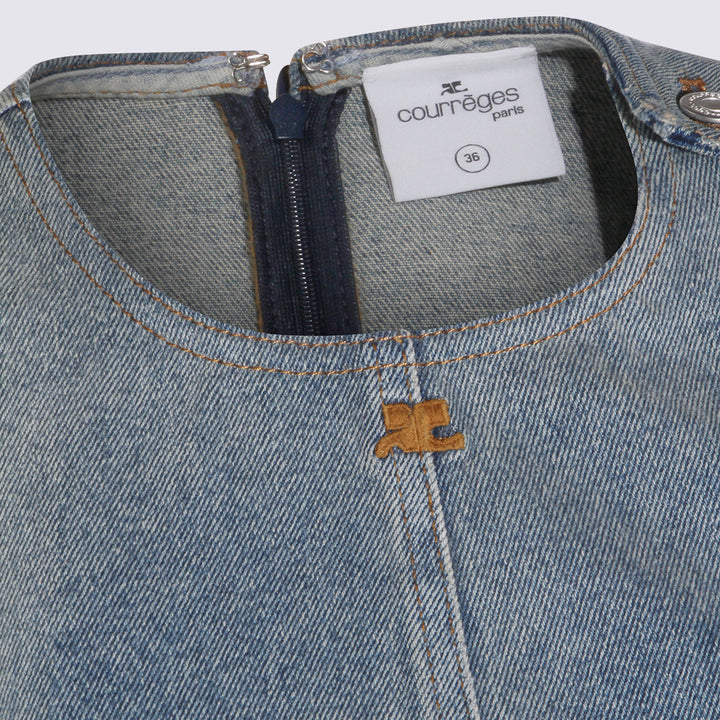 Courreges Dresses - DENIM BLUE | 005caeb2cedebe95b07cf8ab1d792772dde614fb