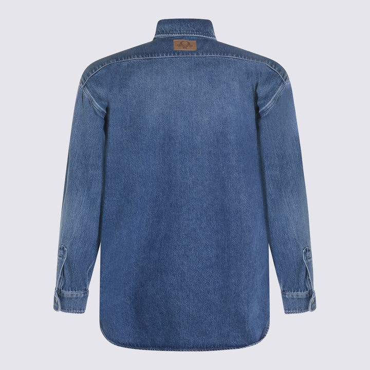 Moschino Shirts - Blue and green | a18022dec1b42ab8823efc856f4b9a29cbc9a3ea