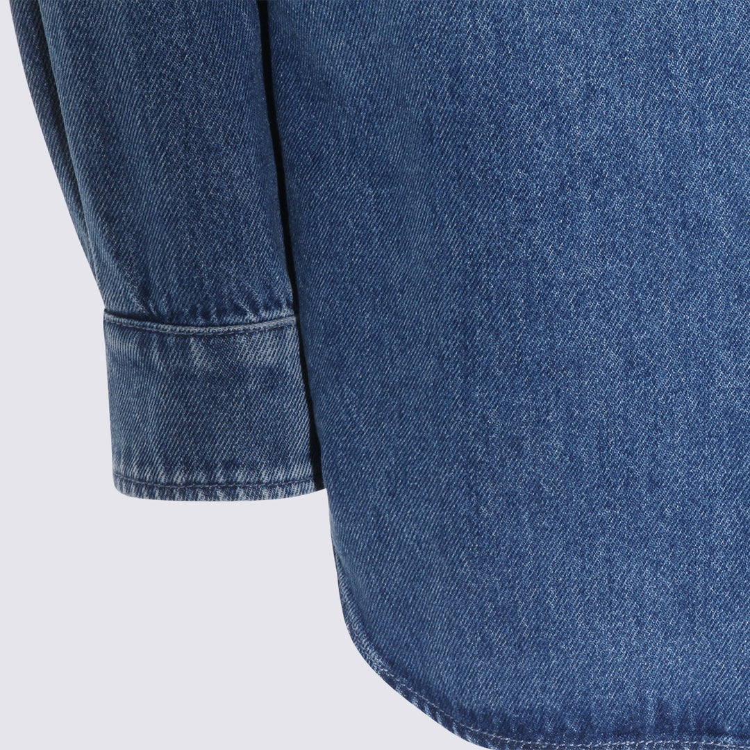 Moschino Shirts - Blue and green | 8b17b93db7f47f0bf305d4f4b29095fc7c21c0d9