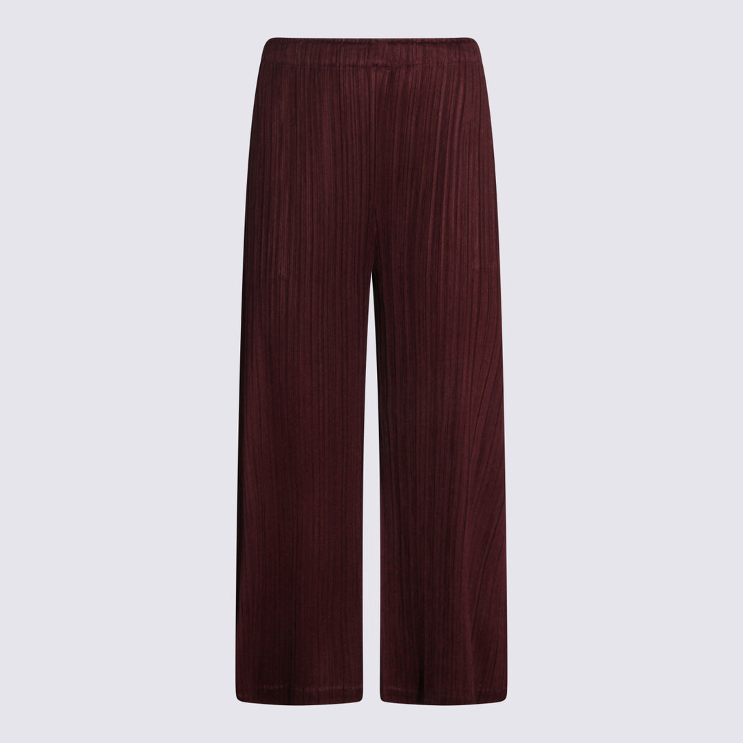 Pleats Please Issey Miyake Trousers - Marroni | c81d04091f906c1d22d35212a69588779ea43400