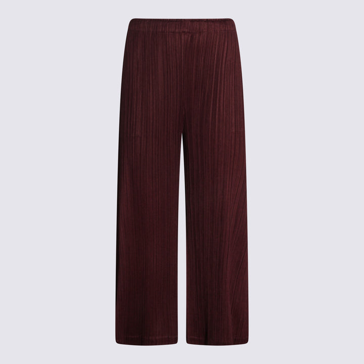 Pleats Please Issey Miyake Trousers - Marroni | c81d04091f906c1d22d35212a69588779ea43400