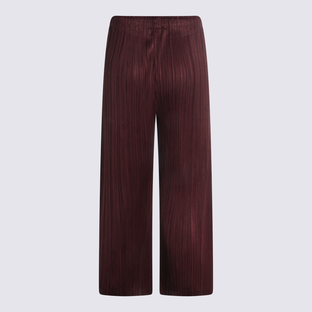 Pleats Please Issey Miyake Trousers - Marroni | 2a5208c64f0efd8710314f5da88ce067869e6c25