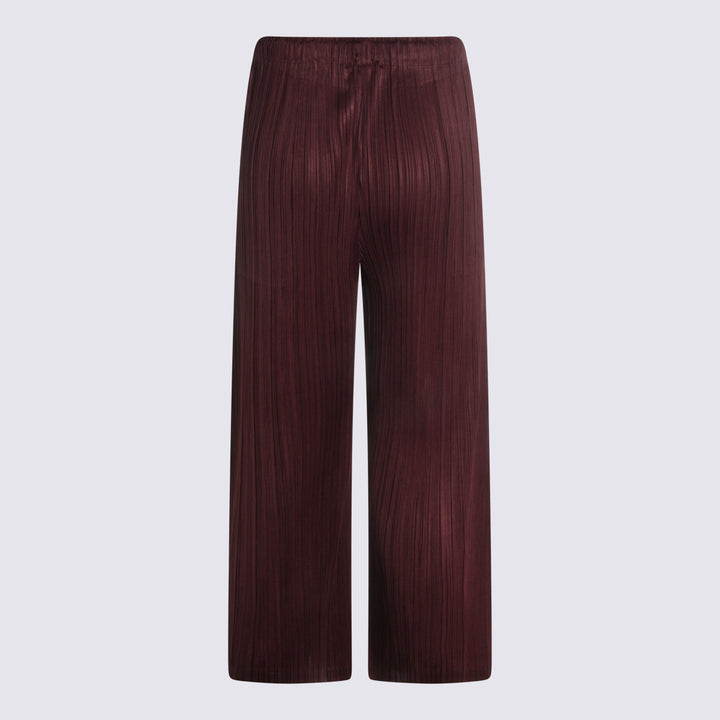 Pleats Please Issey Miyake Trousers - Marroni | 2a5208c64f0efd8710314f5da88ce067869e6c25