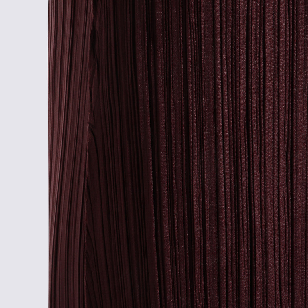 Pleats Please Issey Miyake Trousers - Marroni | 953f011bd34b40810a9f601a790be3ecc98b3e87