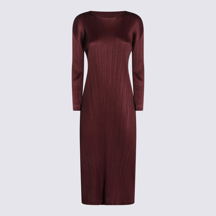 Pleats Please Issey Miyake Dresses - Marroni | dc0514f421ad331c2a3dfaef4c53b1e46ca86a84
