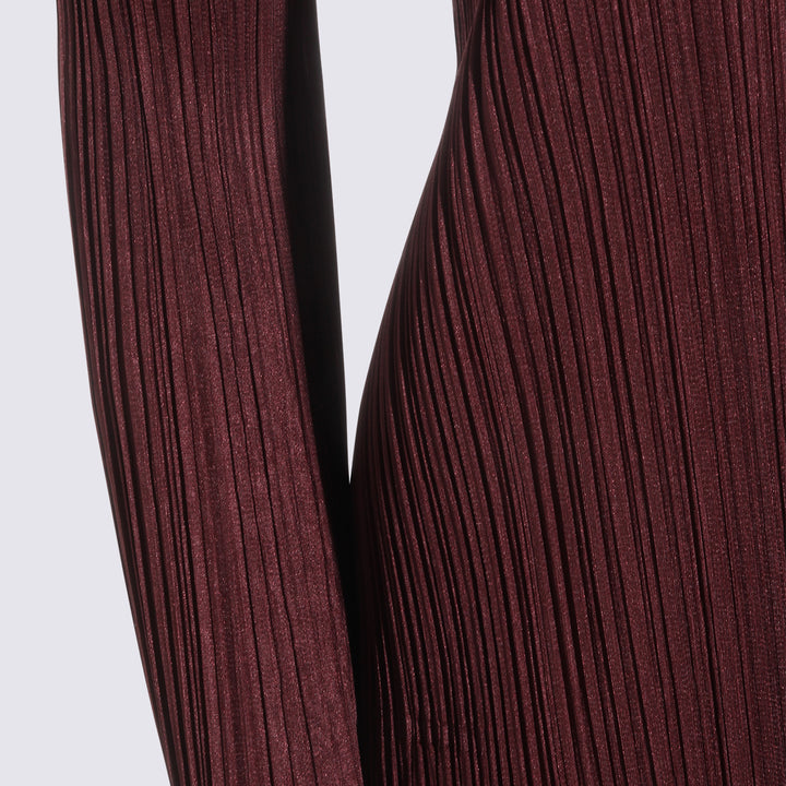 Pleats Please Issey Miyake Dresses - Marroni | e40581e750422fa6c1c53bc638c004d6ed1cc530