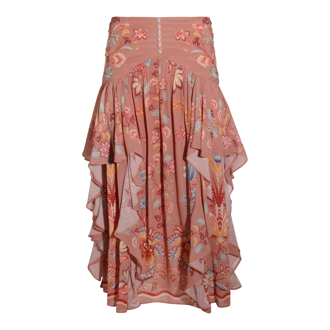Farm Rio Skirts - BOHO ENCHANCE MOCHA | e801909a3ef99b0c1ce56bca26ece052e01768ca