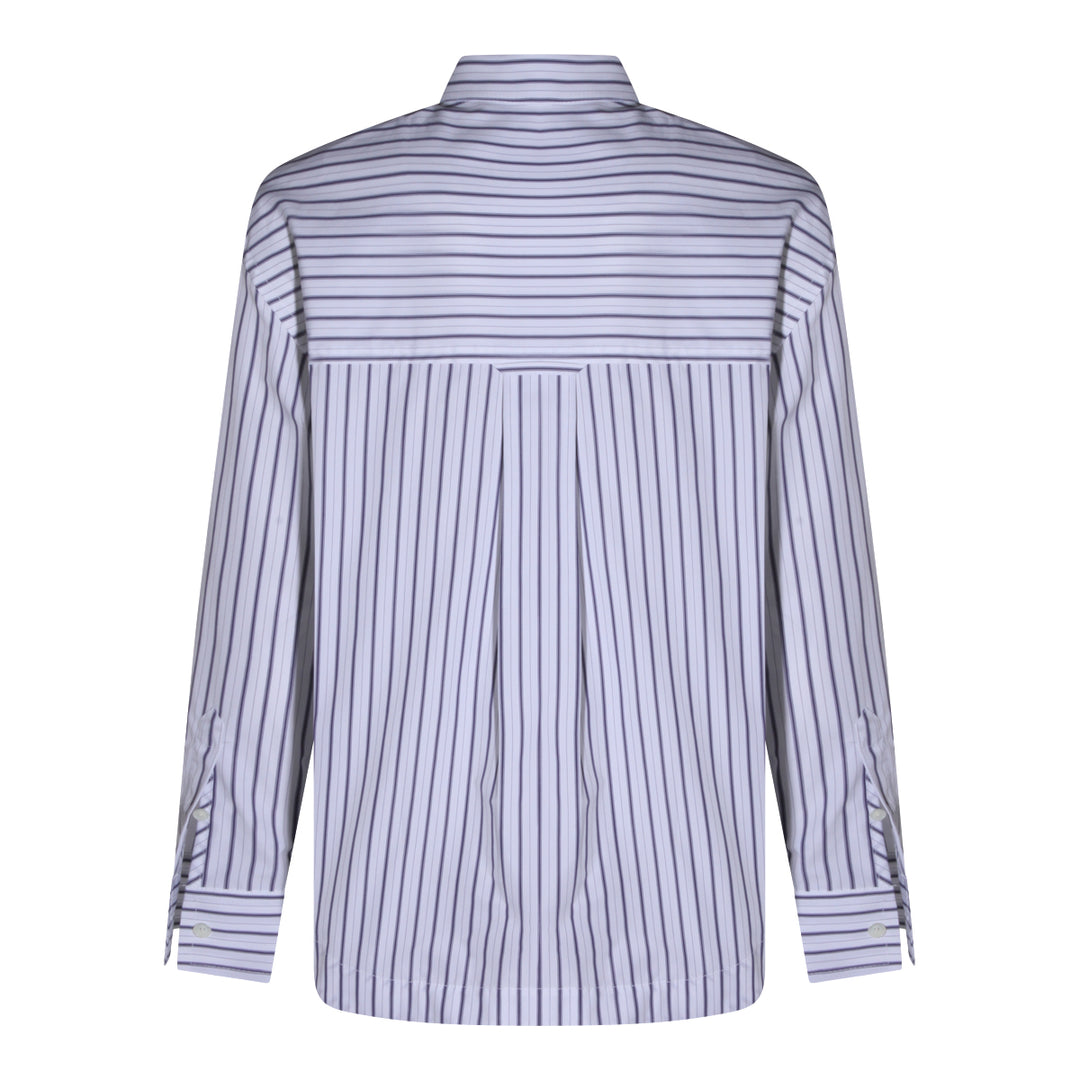 Ami Paris Shirts - White-Blue | 93d4b285b2bfc63042f7d8a57c371524170ff695