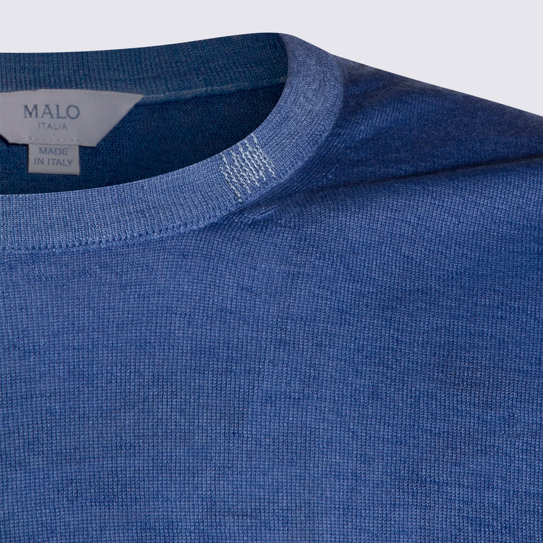 Malo Sweaters - Blu e verdi | 1770113a9b1ba72df725b8b3634b15920236de36