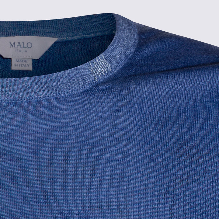Malo Sweaters - Blu e verdi | 1770113a9b1ba72df725b8b3634b15920236de36