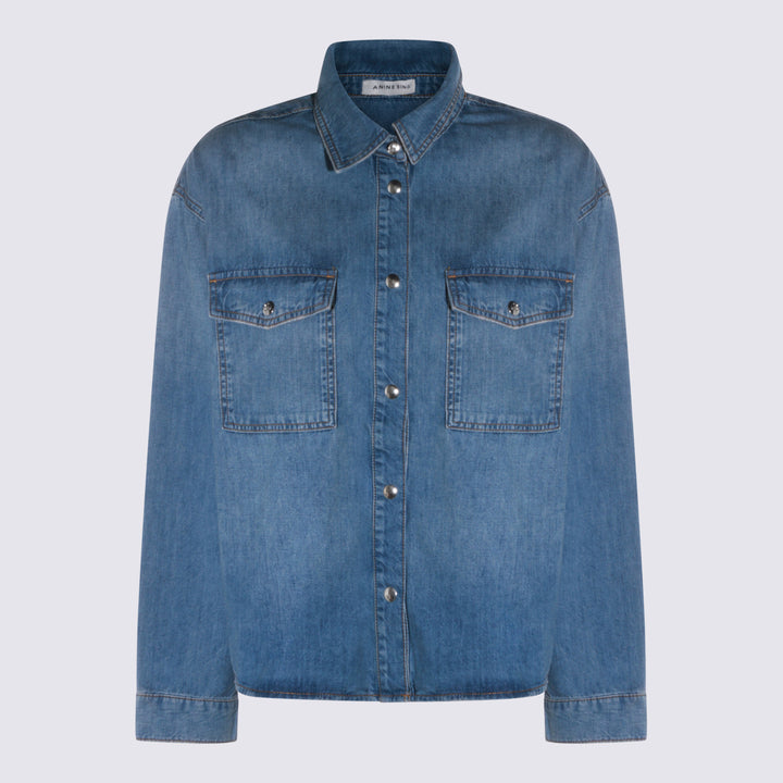 Anine Bing Shirts - Blue and green | 0f46fe37b57b28576c80674bf82737b69375b7e2