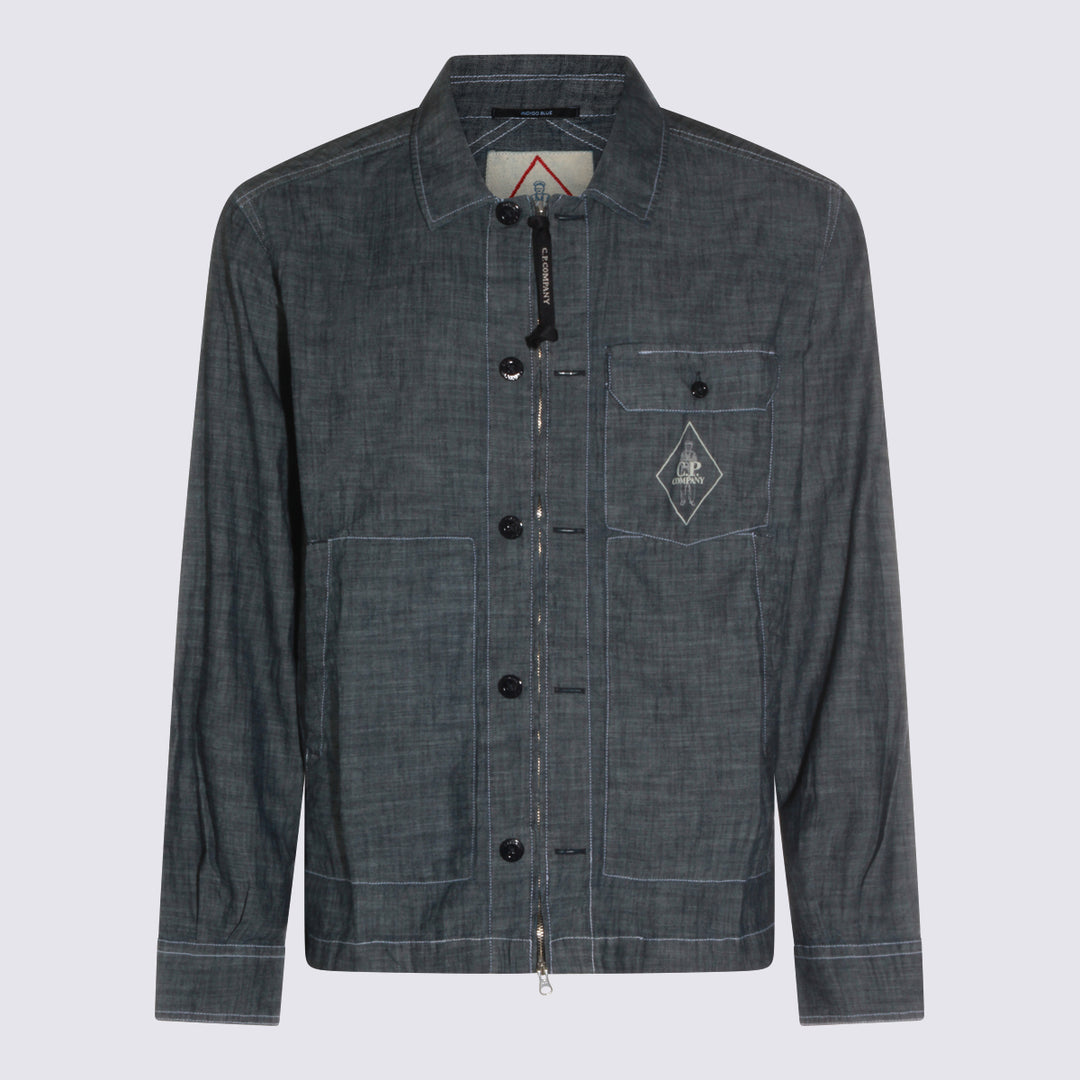 Cp Company Shirts - Indigo | e3d008fa7b65b0085be5d8775f247cb8ad0c7525