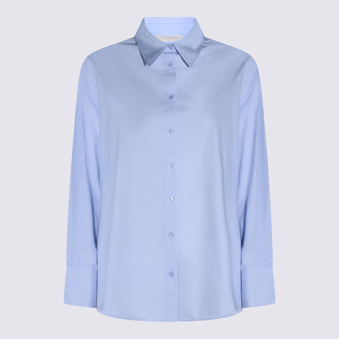 Twin-Set Shirts - Blu e Verdi | 5233e8b934745f1e1a15f7ad10a93a4510a55daf