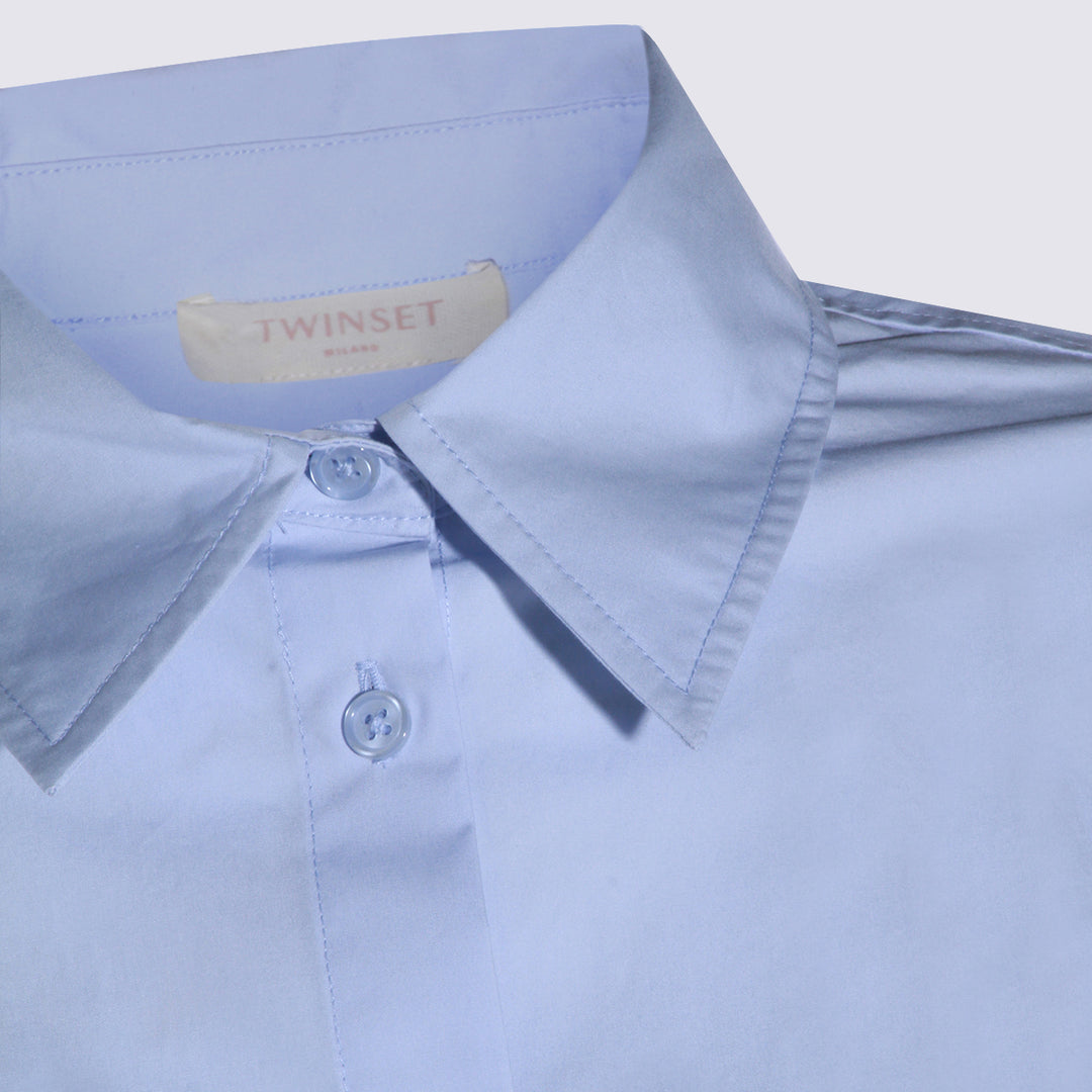 Twin-Set Shirts - Blu e Verdi | 4ec287711ec74bd32d87621f383f8a9f6720d9e5