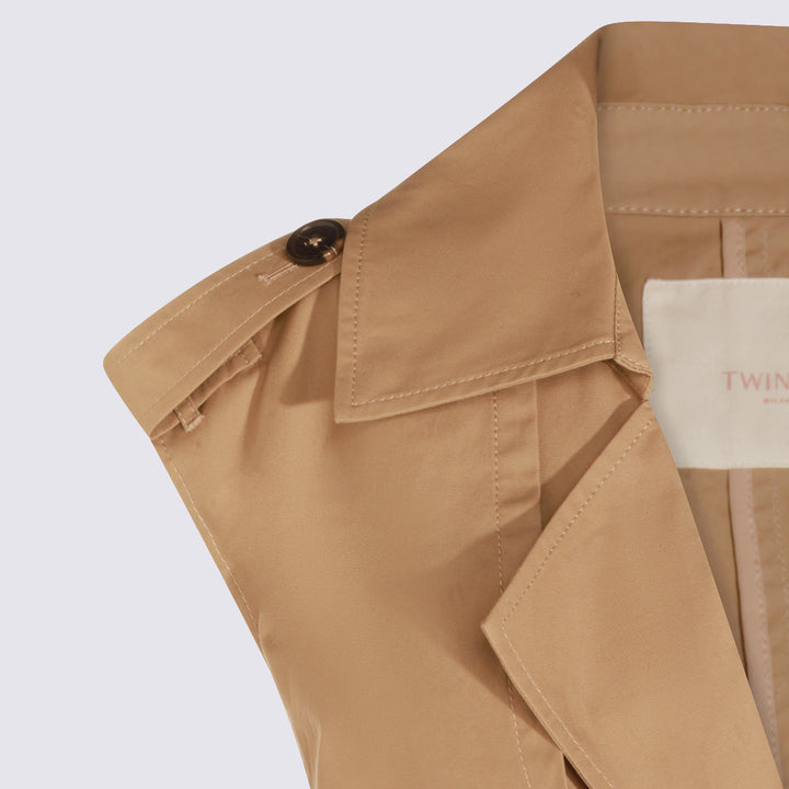 Twin-Set Jackets - NATURAL BEIGE | 2b0561f9f88ae6b5d768939b7620cf4aea086f8e
