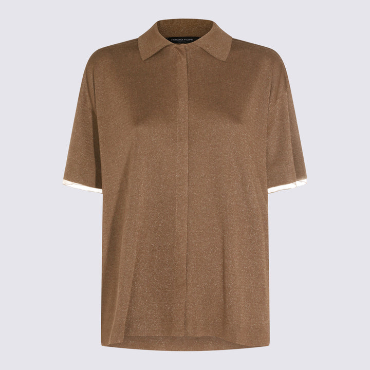 Fabiana Filippi T-shirts and Polos - Metallici e grigi | 5e1c8ce1d97dc6a840460a2282a3b078cc6c8261