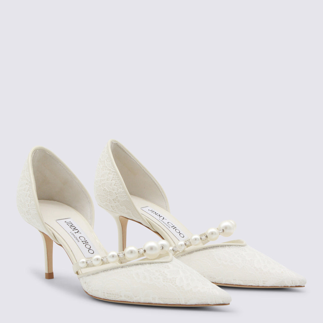 Jimmy Choo With Heel - IVORY/WHITE | 8b9f64eeac159b69b48b0d3d1f769039f4be0e60