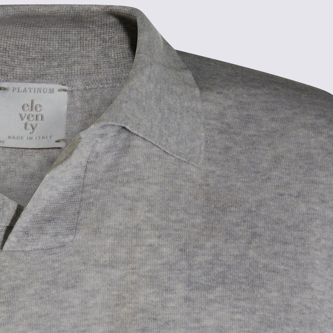 Eleventy T-shirts and Polos - Metallici e grigi | 60492c4402c3d75d0bf8ce7a4f61215844b25ab1