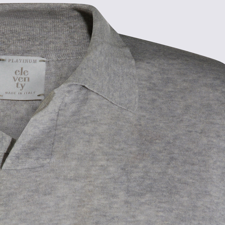 Eleventy T-shirts and Polos - Metallici e grigi | 60492c4402c3d75d0bf8ce7a4f61215844b25ab1