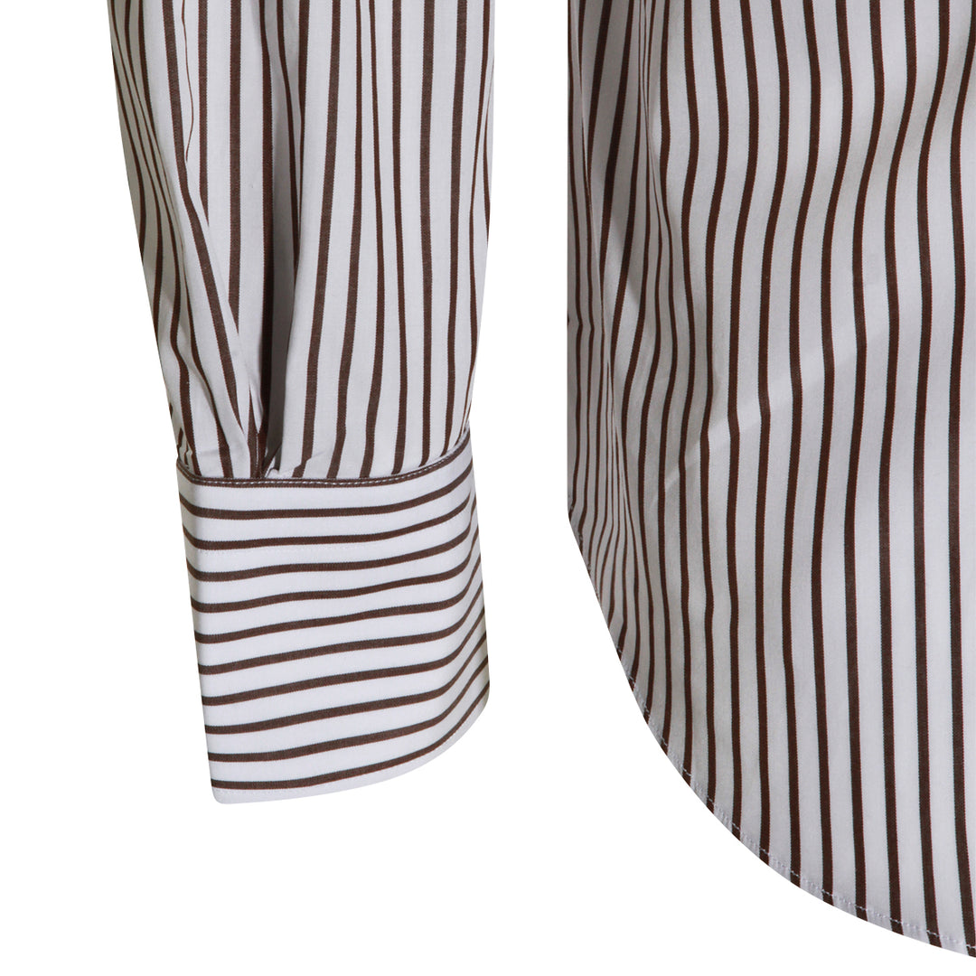 Mazzarelli Shirts - BIANCO-CAFFE | 33e36672dcd76bf5d668249f7157366cf28073b2