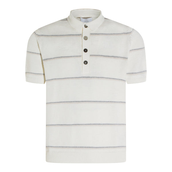 T-Shirts And Polos Bianco-Sabbia-Grigio