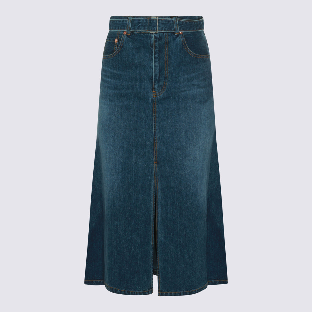 Sacai Skirts - Blu e verdi | 9ad0cf15532114a622d10bffbf11dc1355364036
