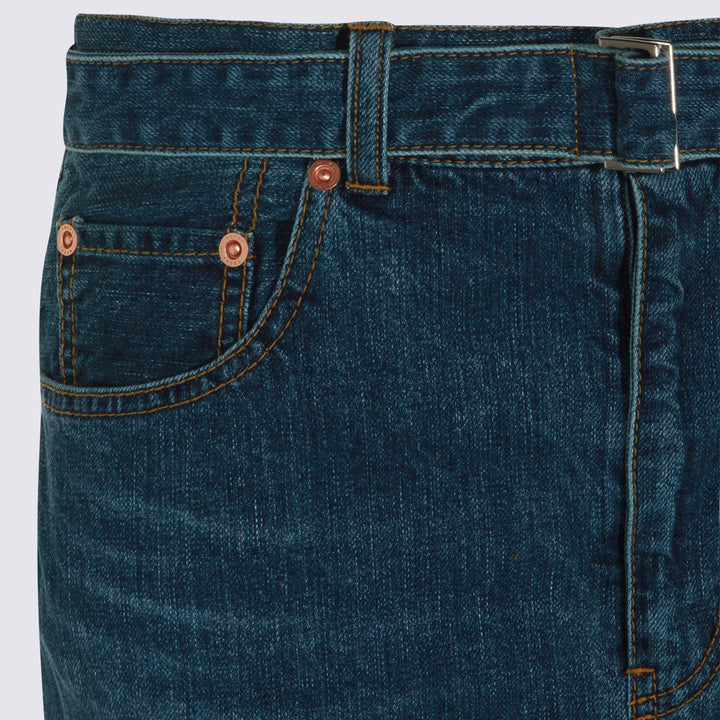 Sacai Skirts - Blu e verdi | 92c0536d40efaa4c2f1bfc030c9a76f67a8361c3