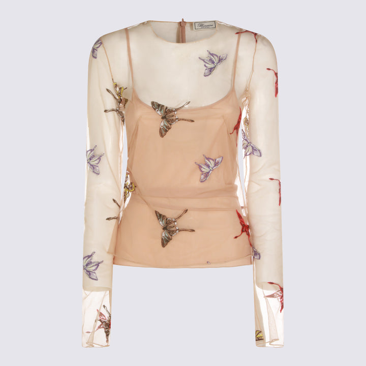 Blumarine Top - CAMEL/MULTI | 715317cf7a93afb39d9c48e4a5e44a266f1b2ff1