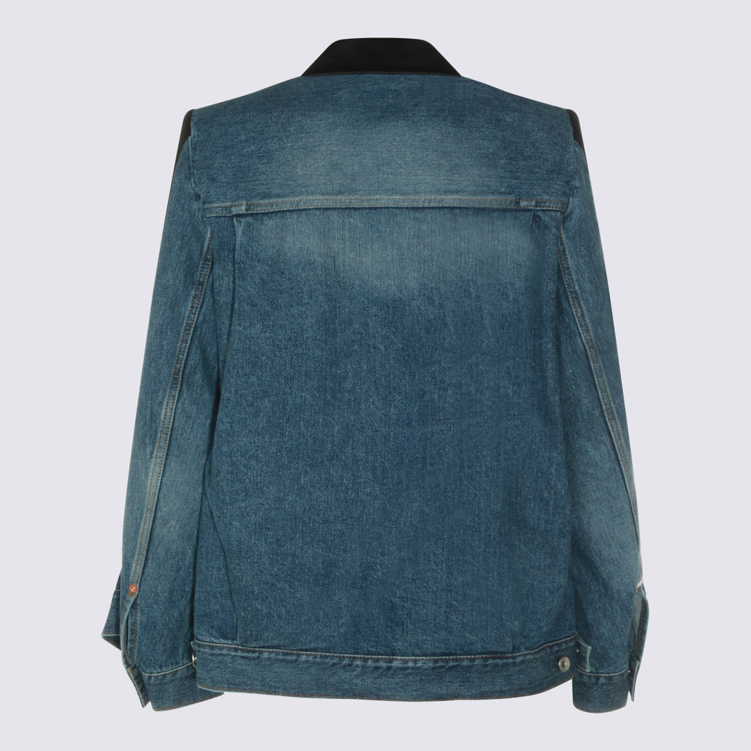 Sacai Jackets - BLACK/BLUE | bd7cc9da97fcde8176403690c4fbc8ed475969a7