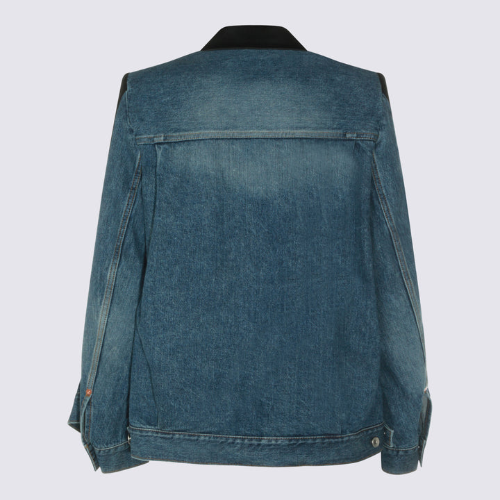 Sacai Jackets - BLACK/BLUE | bd7cc9da97fcde8176403690c4fbc8ed475969a7